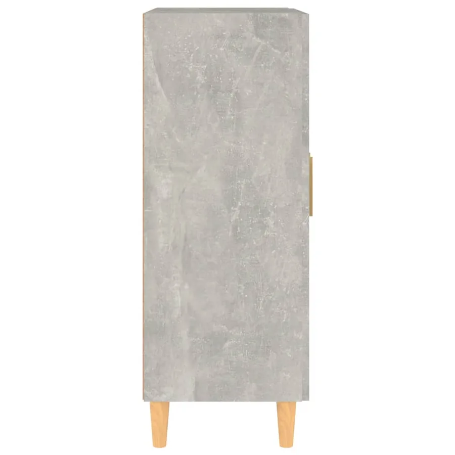 Buffet Gris béton 69,5x34x90 cm Bois d'ingénierie - 8