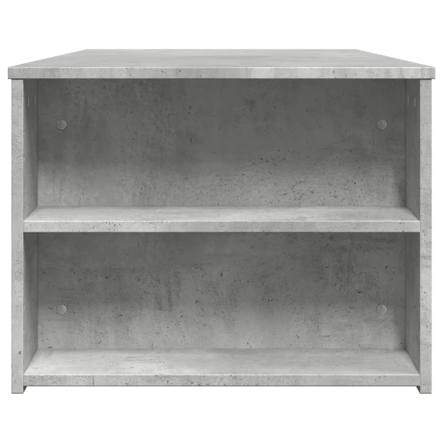 Table basse gris béton 102x55x42 cm bois d'ingénierie - 5