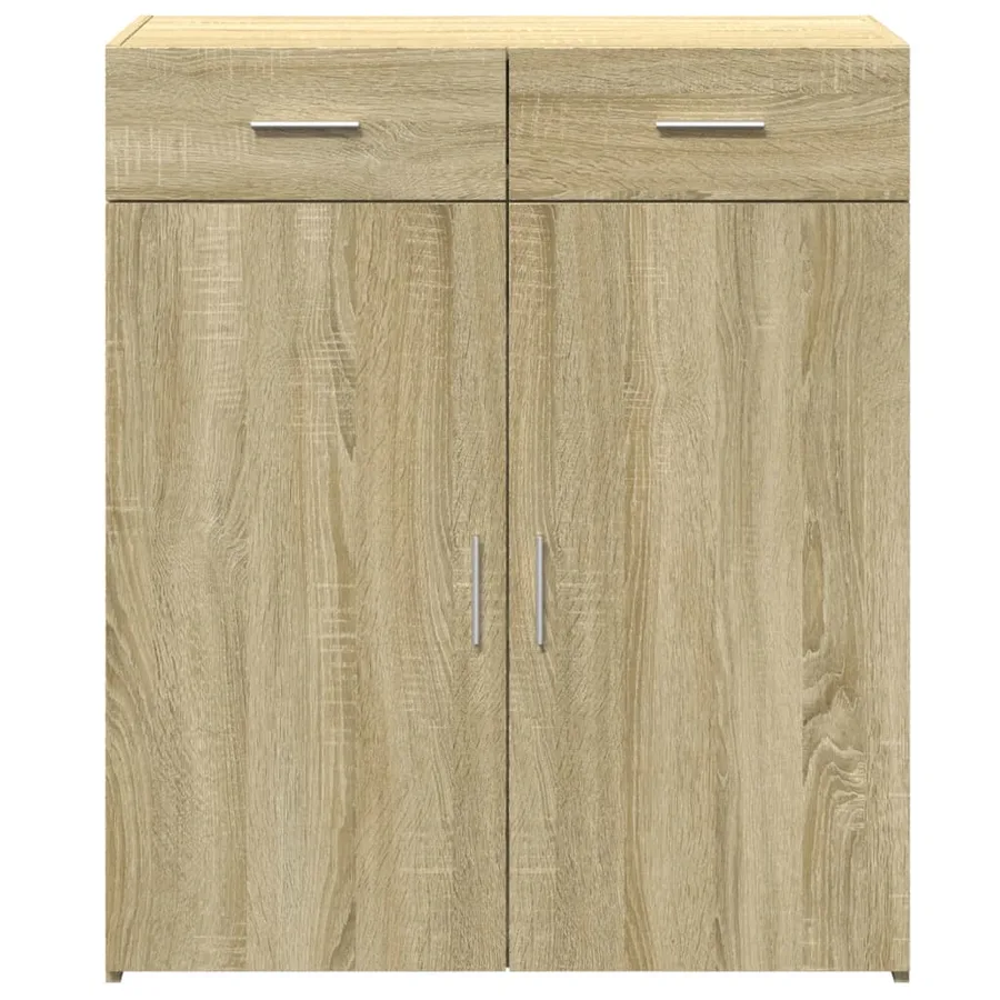 Buffet chêne sonoma 80x42,5x93 cm bois d'ingénierie - 3