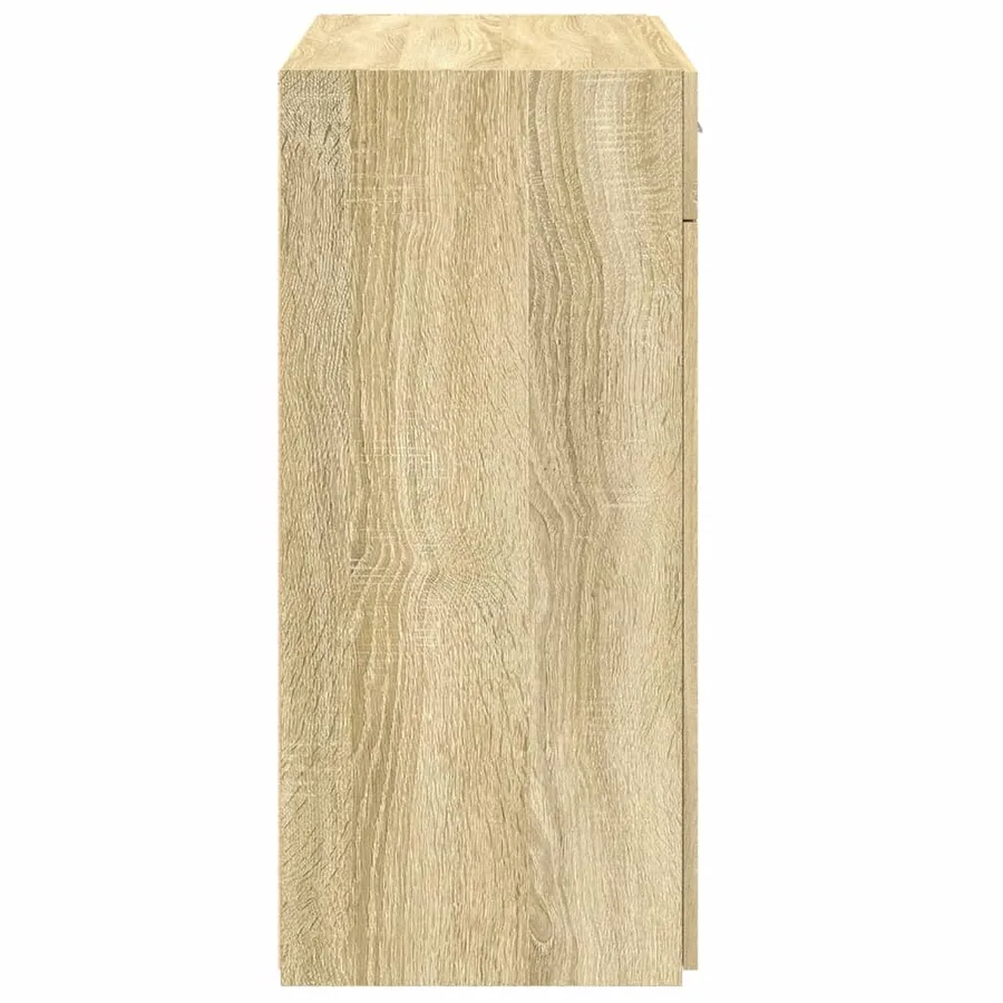 Buffet chêne sonoma 80x42,5x93 cm bois d'ingénierie - 5