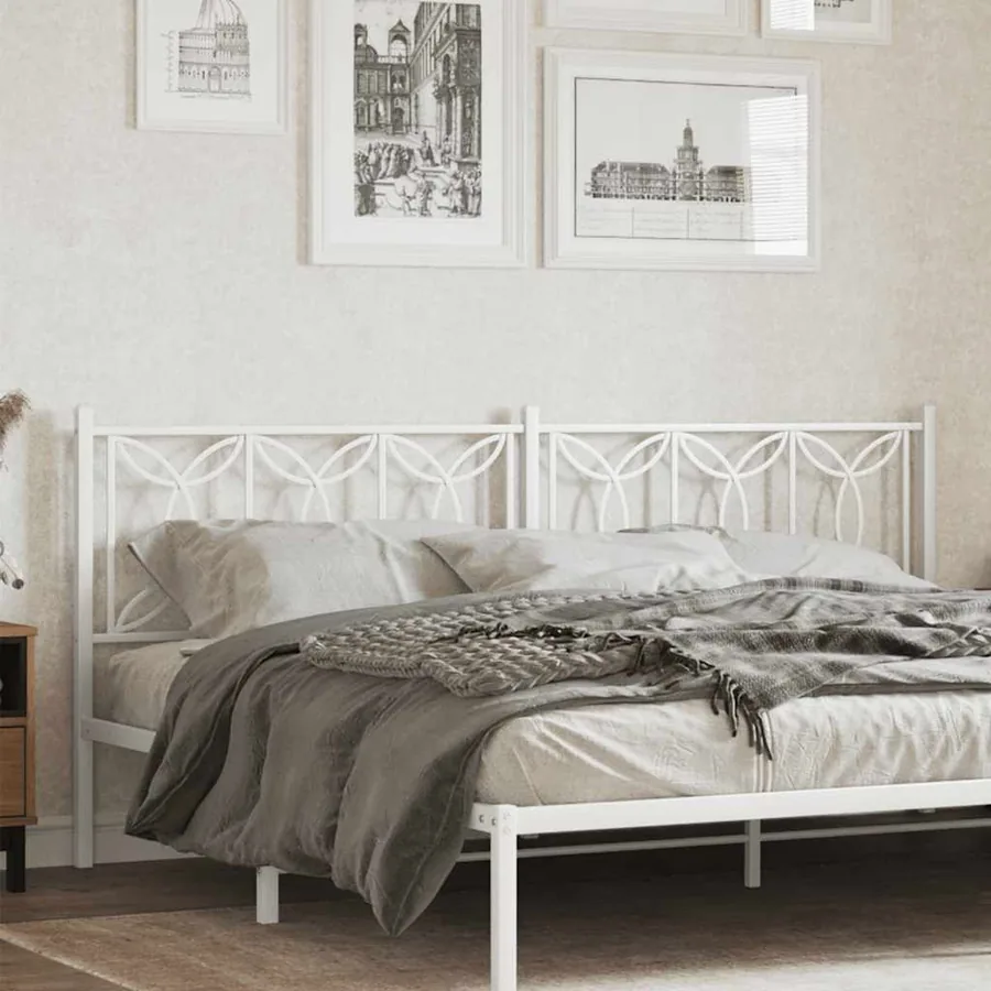 Tête de lit de remplacement métal blanc 193 cm