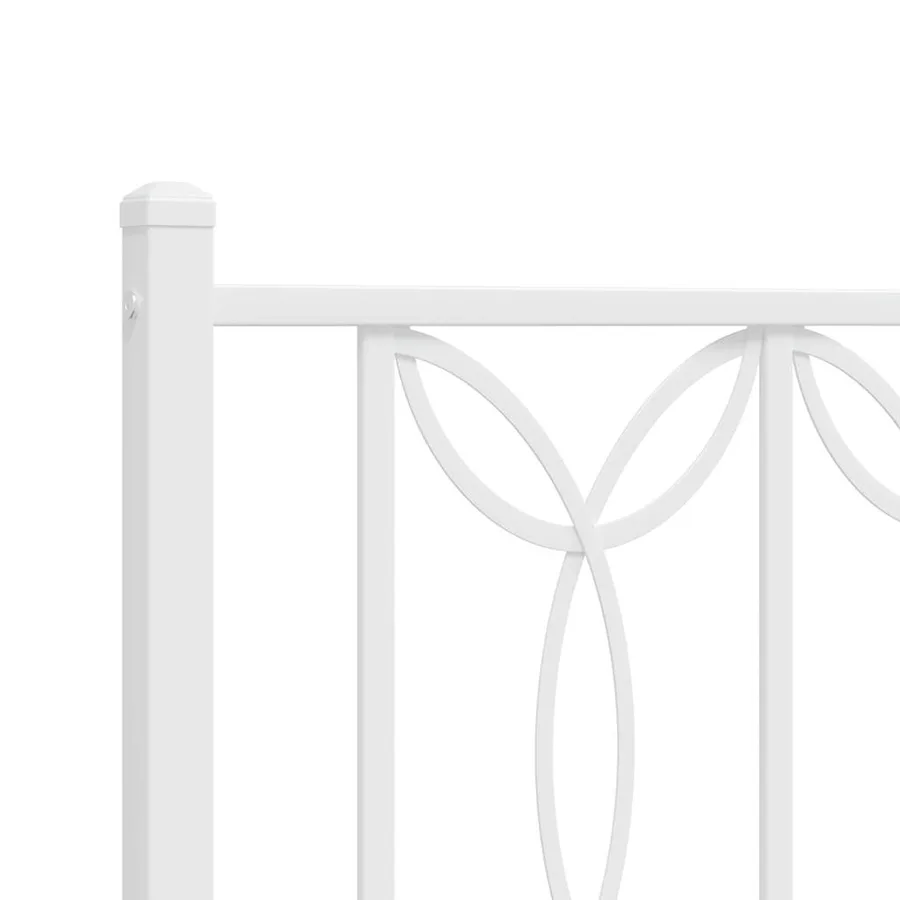 Tête de lit de remplacement métal blanc 193 cm - 5