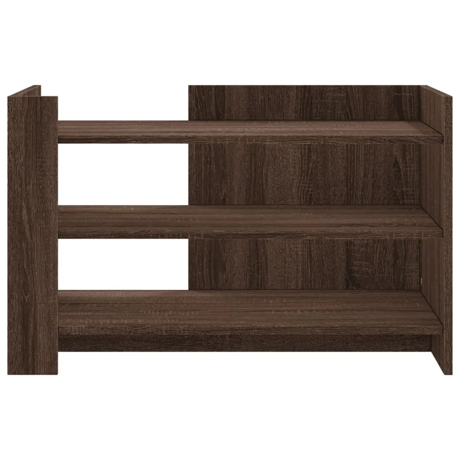 Table basse chêne marron 80x50x50 cm Bois d'ingénierie - 4