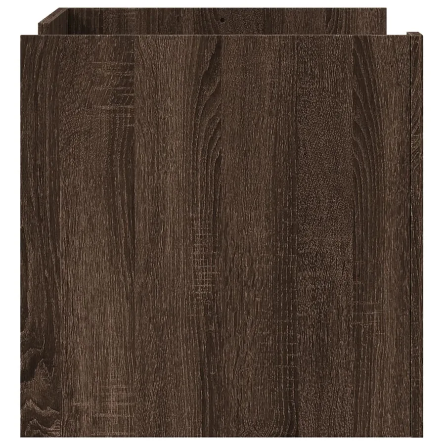 Table basse chêne marron 80x50x50 cm Bois d'ingénierie - 5