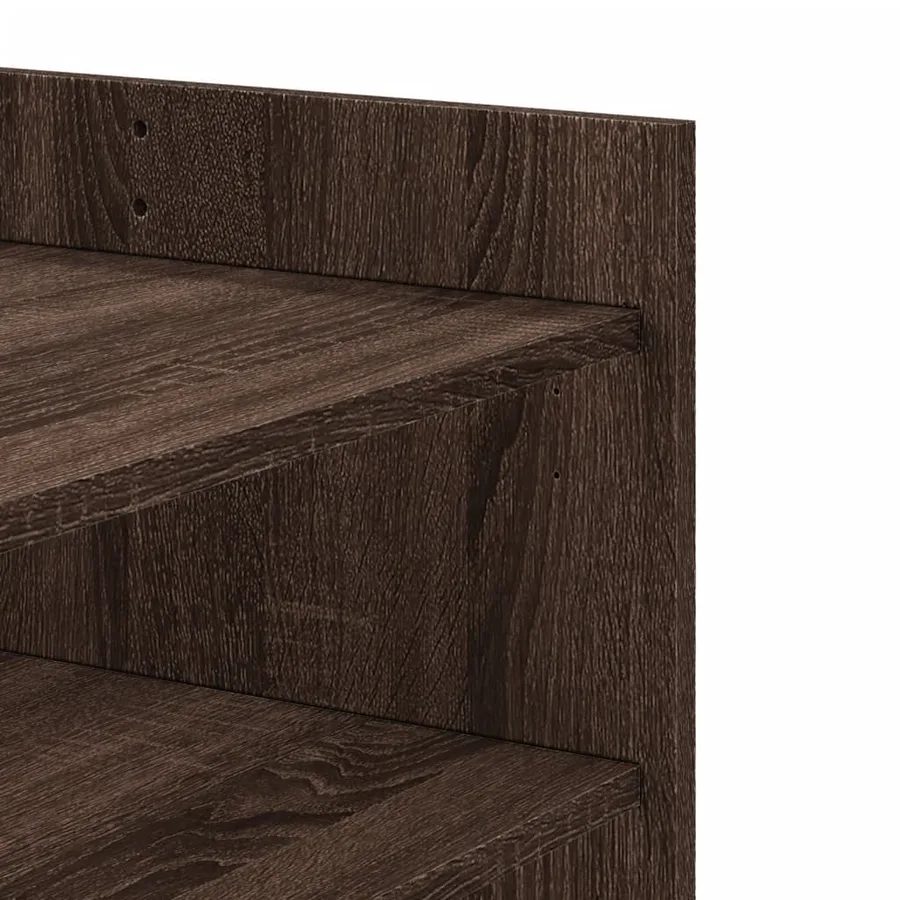 Table basse chêne marron 80x50x50 cm Bois d'ingénierie - 8
