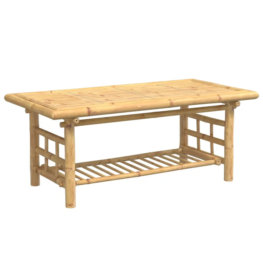 Table basse 110x55x45 cm bambou - 5