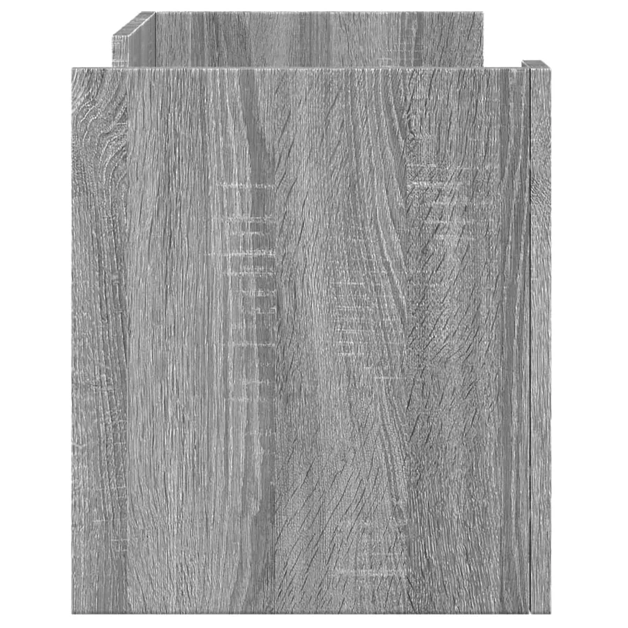 Meuble TV sonoma gris 80x35x40 cm bois d'ingénierie - 5