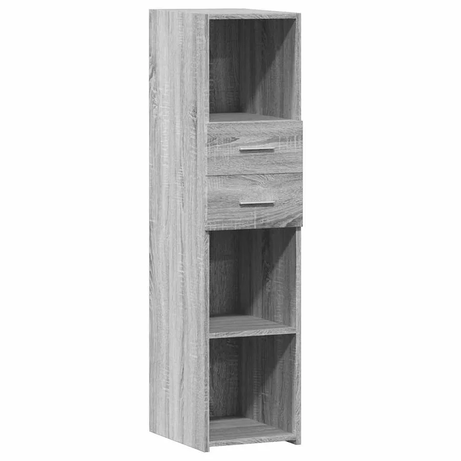 Buffet haut sonoma gris 30x42,5x124 cm bois d'ingénierie - 2