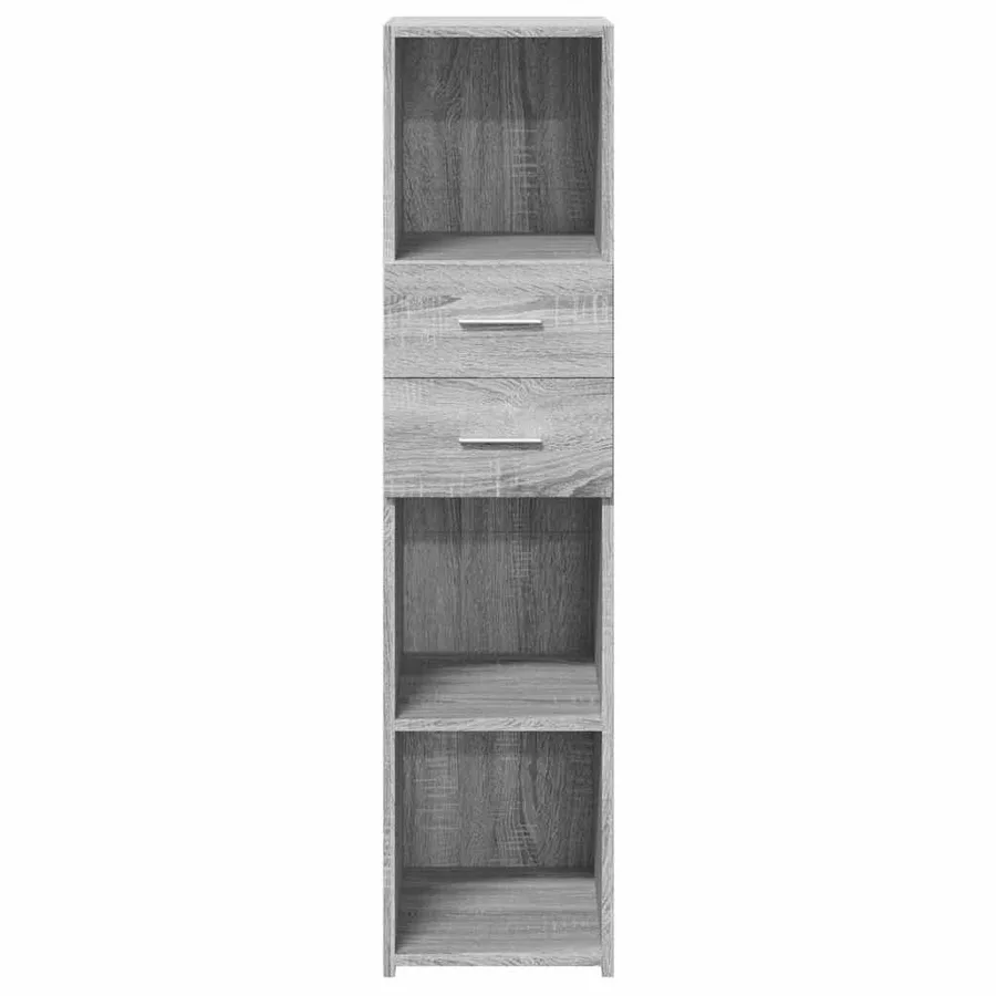 Buffet haut sonoma gris 30x42,5x124 cm bois d'ingénierie - 4