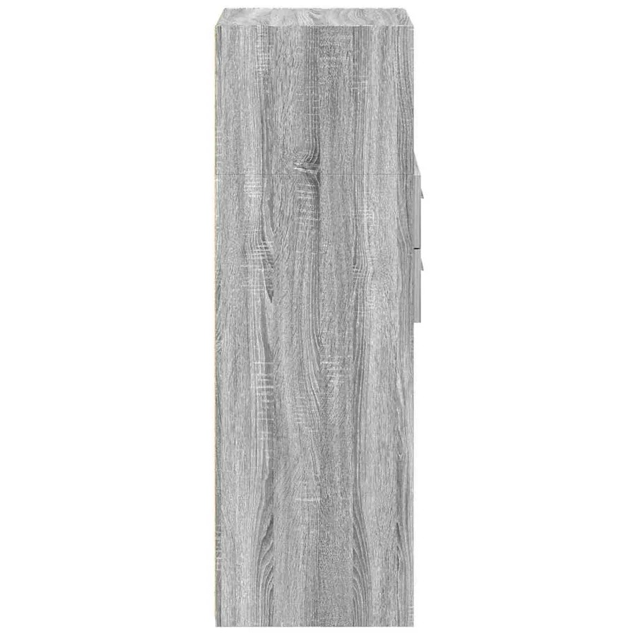 Buffet haut sonoma gris 30x42,5x124 cm bois d'ingénierie - 5