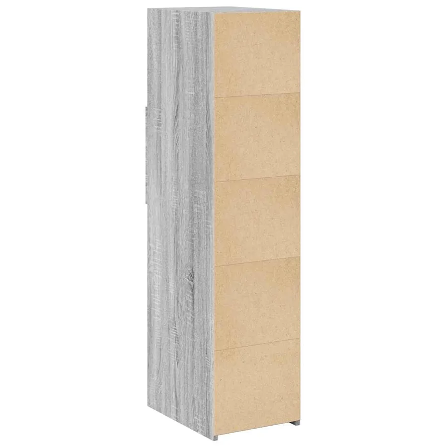 Buffet haut sonoma gris 30x42,5x124 cm bois d'ingénierie - 6