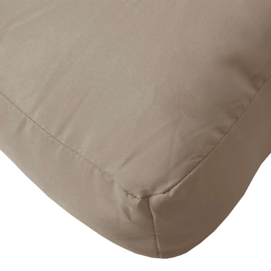 Coussin de palette taupe 60x60x9,5 cm tissu oxford - 5