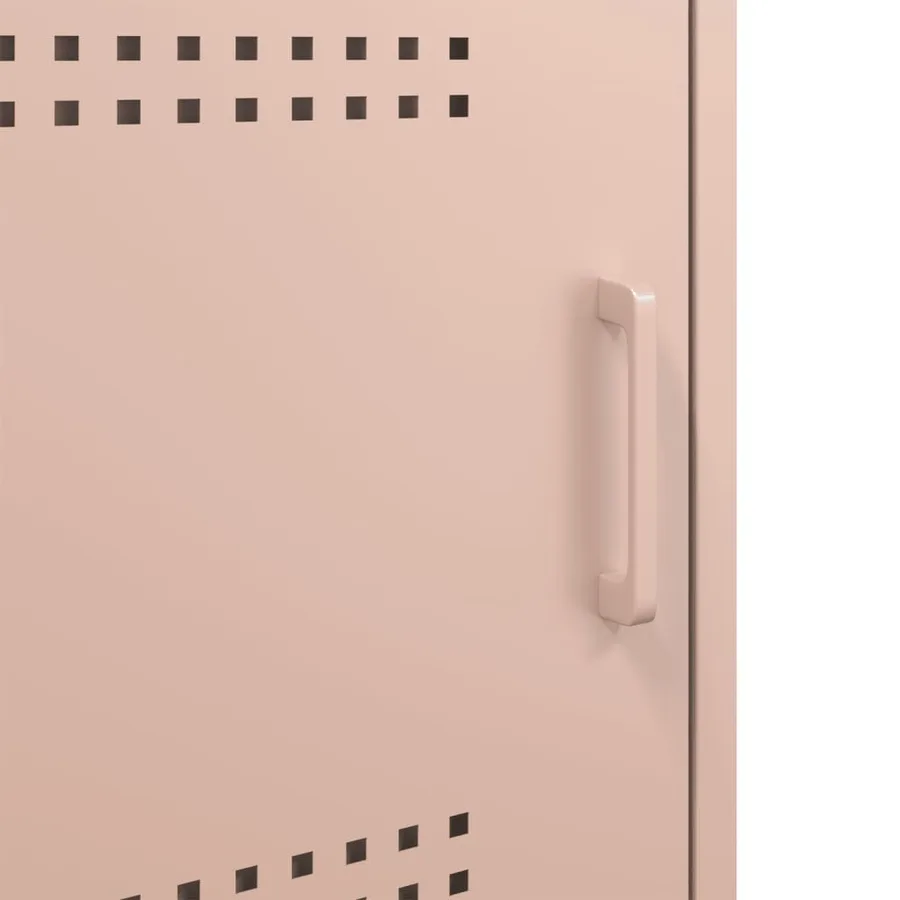 Table de chevet rose 36x39x50,5 cm acier - 12