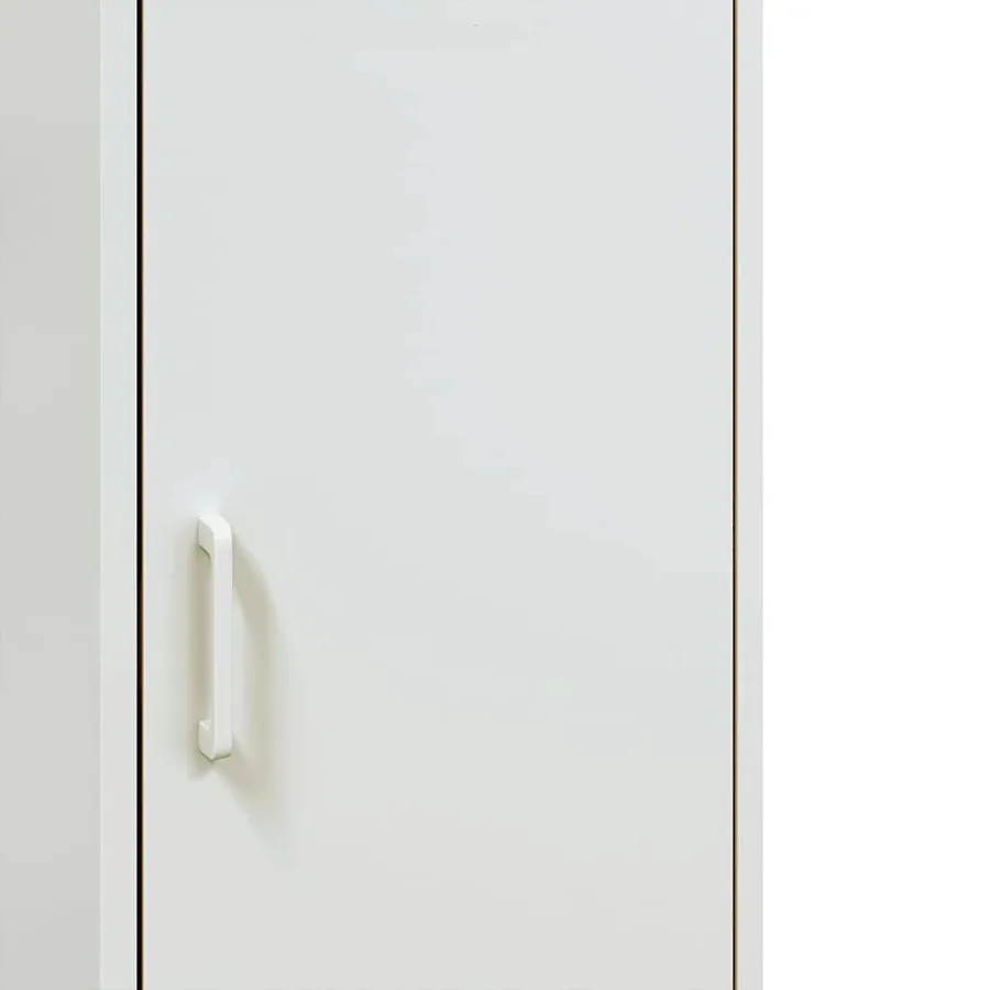 Buffet haut blanc 36x39x113 cm acier - 12