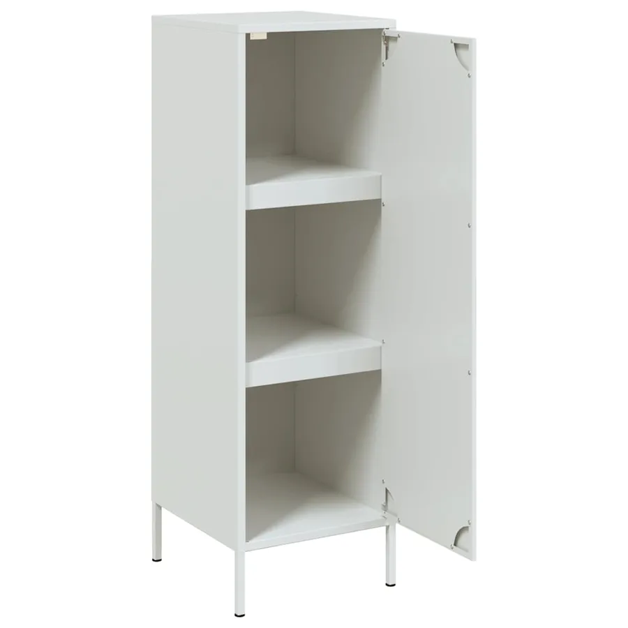 Buffet haut blanc 36x39x113 cm acier - 9