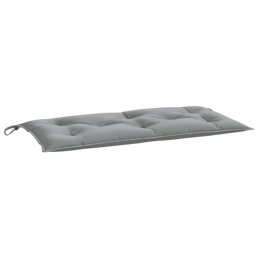 Coussins de banc jardin lot de 2 gris 100x50x7 cm tissu Oxford - 4