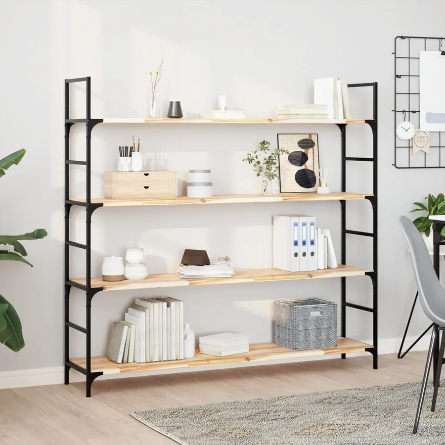 Étagères flottantes 3 pcs 120x30x2 cm acacia massif non traité