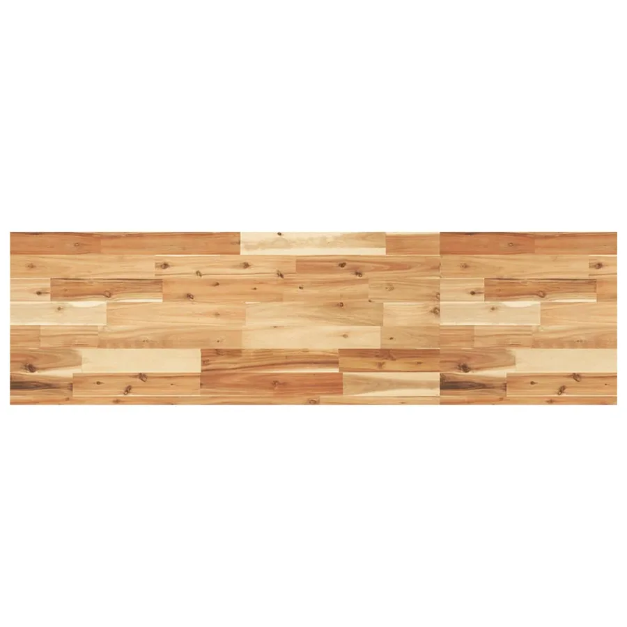 Étagère de vasque murale acier et bois massif d'acacia - 8