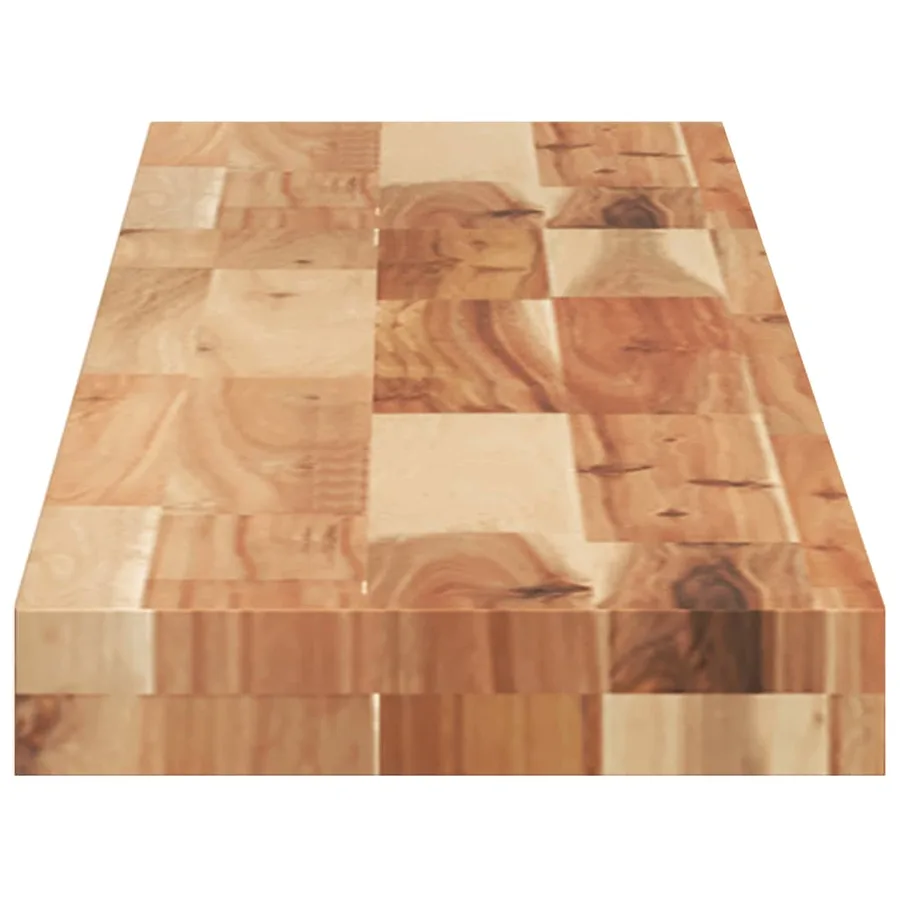 Étagères flottantes 2 pcs 140x20x4 cm acacia massif à l'huile - 5