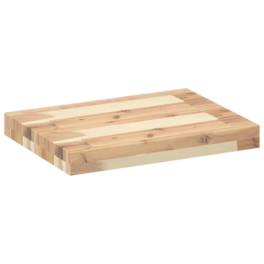 Étagère flottante 60x30x4 cm bois d'acacia massif non traité - 6