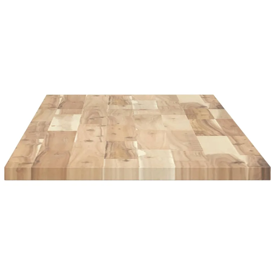Dessus de meuble de salle de bain non traité bois d'acacia - 5
