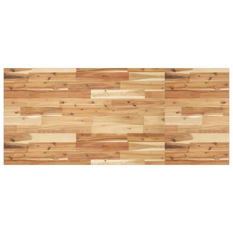 Étagère de vasque murale acier et bois massif d'acacia - 8