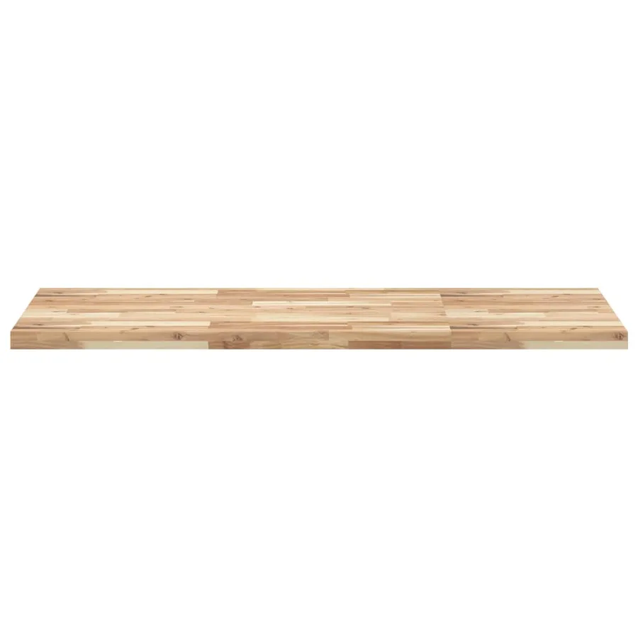 Dessus de meuble de salle de bain non traité bois d'acacia - 3