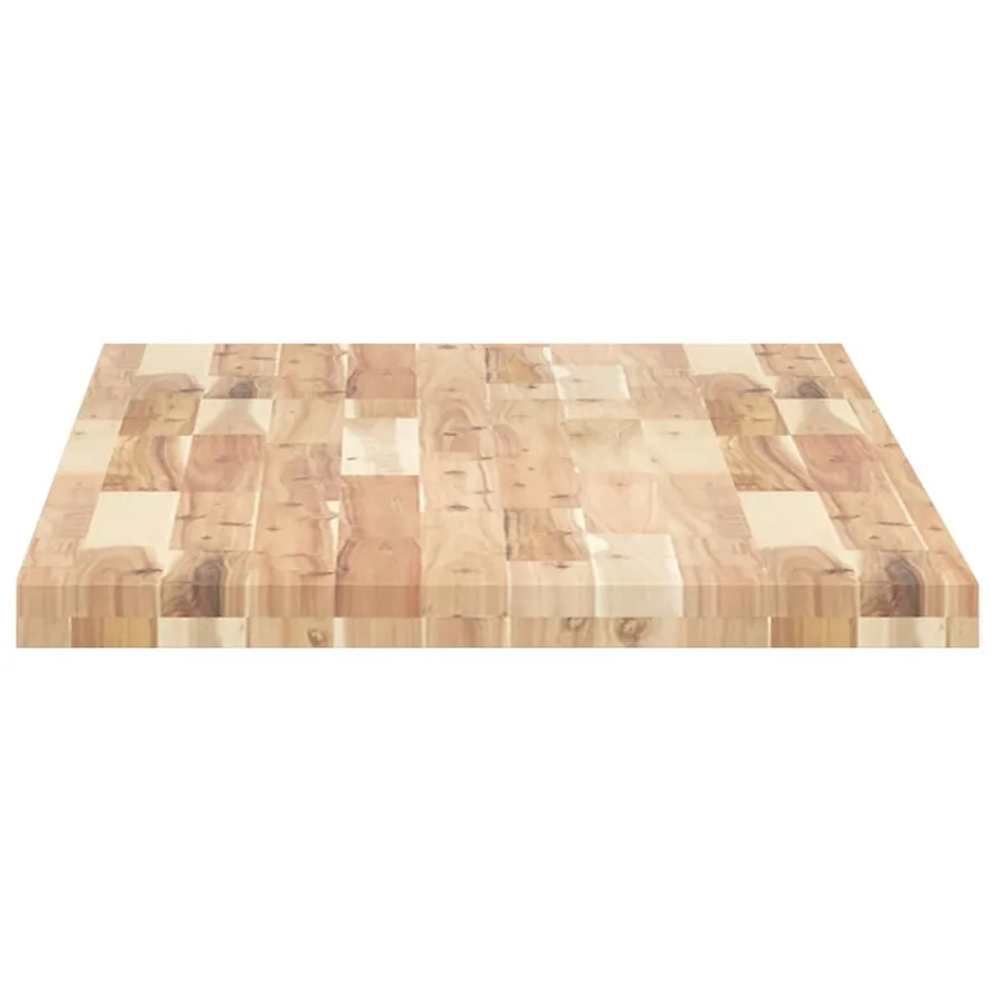 Dessus de meuble de salle de bain non traité bois d'acacia - 5