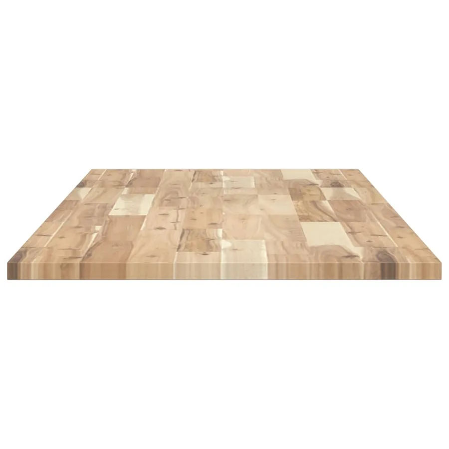 Dessus de meuble de salle de bain non traité bois d'acacia - 5