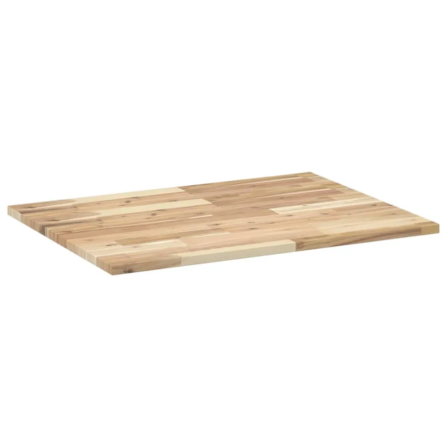 Dessus de meuble de salle de bain non traité bois d'acacia - 4