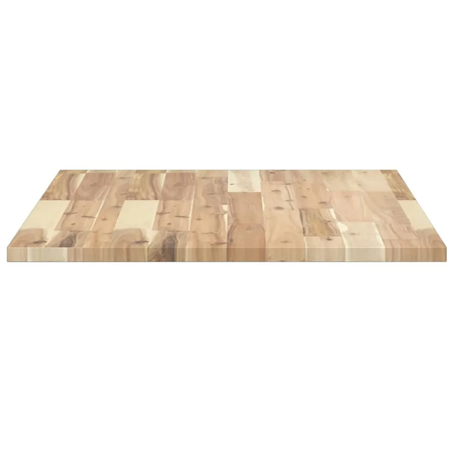 Dessus de meuble de salle de bain non traité bois d'acacia - 5