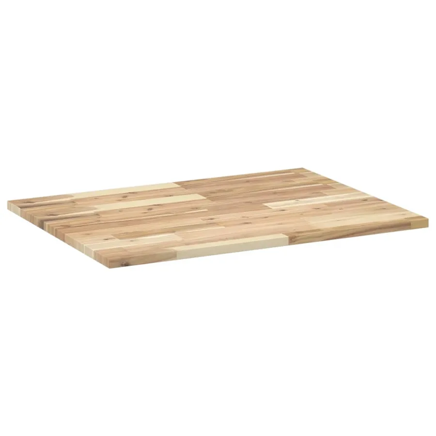 Dessus de meuble de salle de bain non traité bois d'acacia - 6