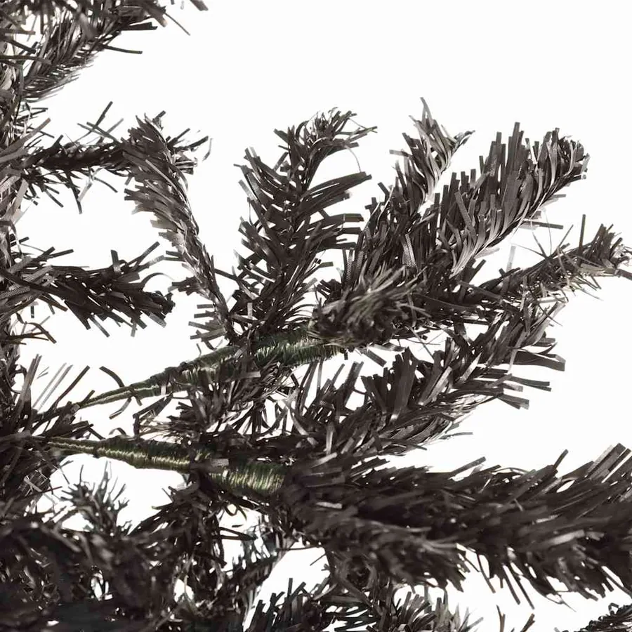 Sapin de Noël étroit Noir 180 cm - 4