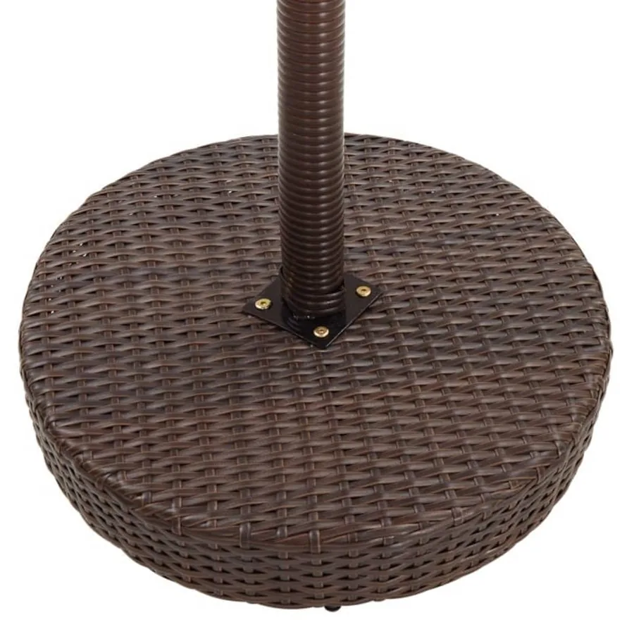 Ensemble bar de jardin 5 pcs et coussins Résine tressée Marron - 7