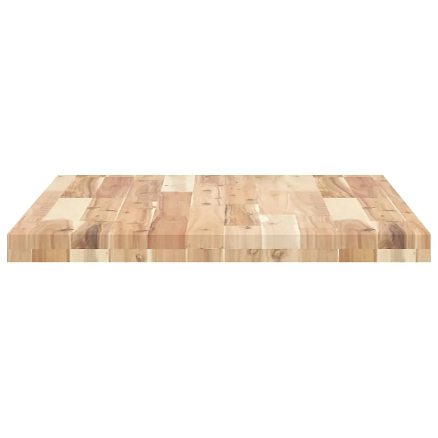 Dessus de meuble de salle de bain non traité bois d'acacia - 5