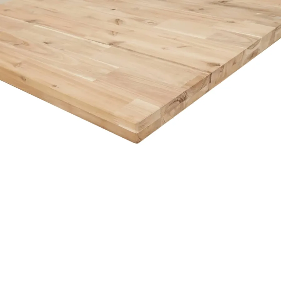 Étagère de vasque murale acier et bois massif d'acacia - 9