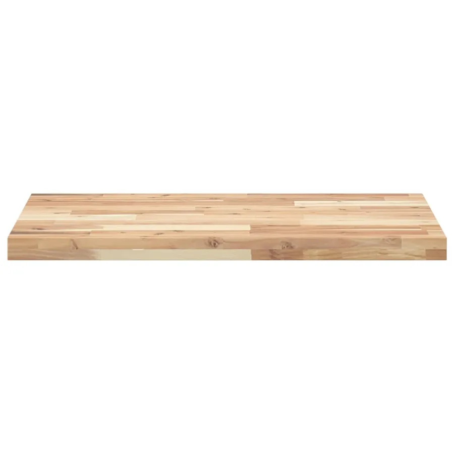 Dessus de meuble de salle de bain non traité bois d'acacia - 3