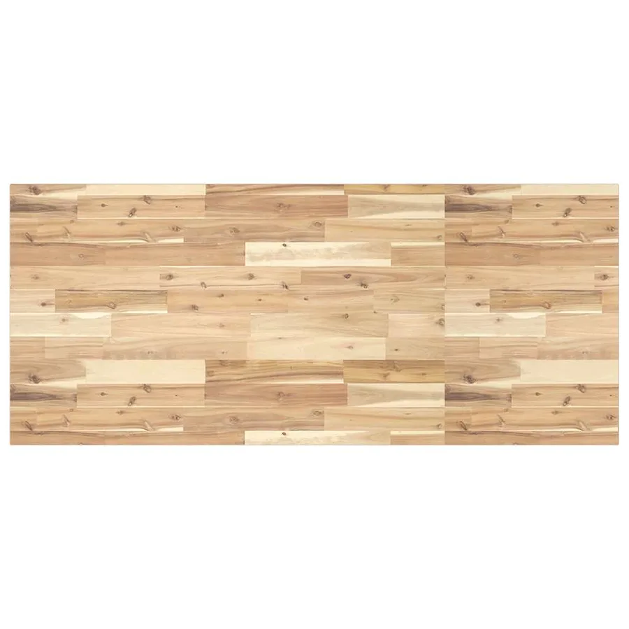 Étagère de vasque murale acier et bois massif d'acacia - 8