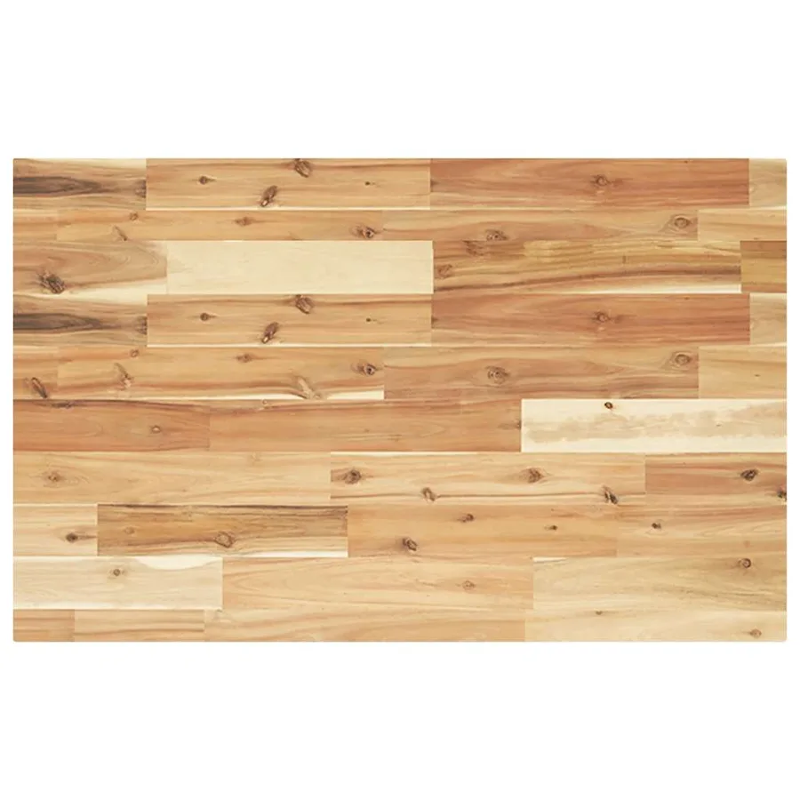 Étagère de vasque murale acier et bois massif d'acacia - 8