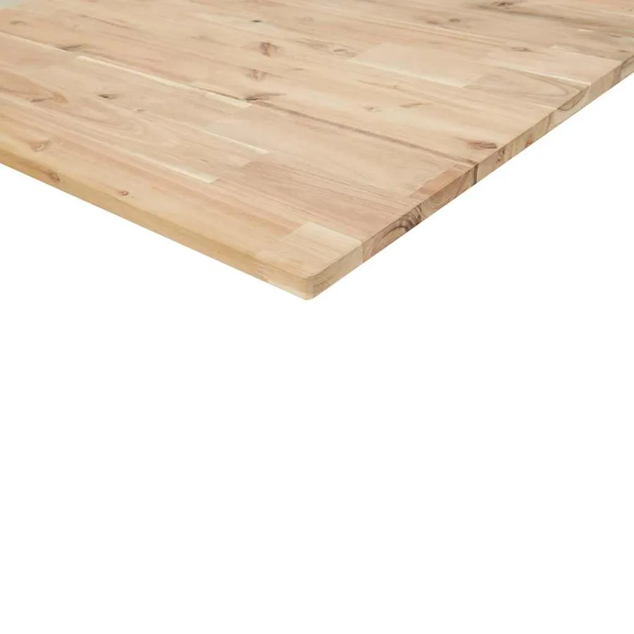 Étagère de vasque murale acier et bois massif d'acacia - 10