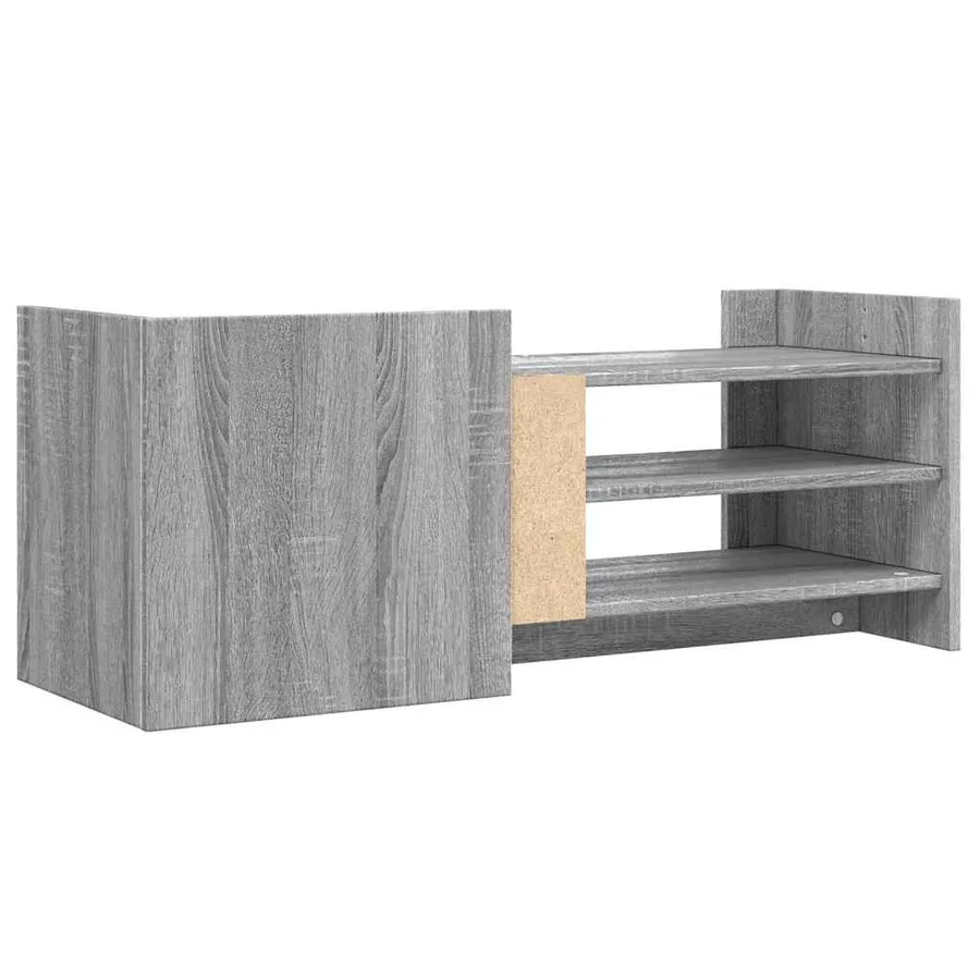 Meuble TV Sonoma gris 100x35x40 cm Bois d'ingénierie - 6