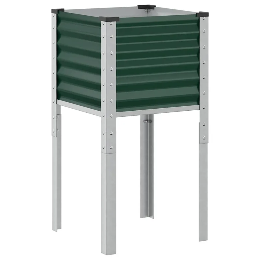 Jardinière Vert 45x45x88 cm Acier - 2