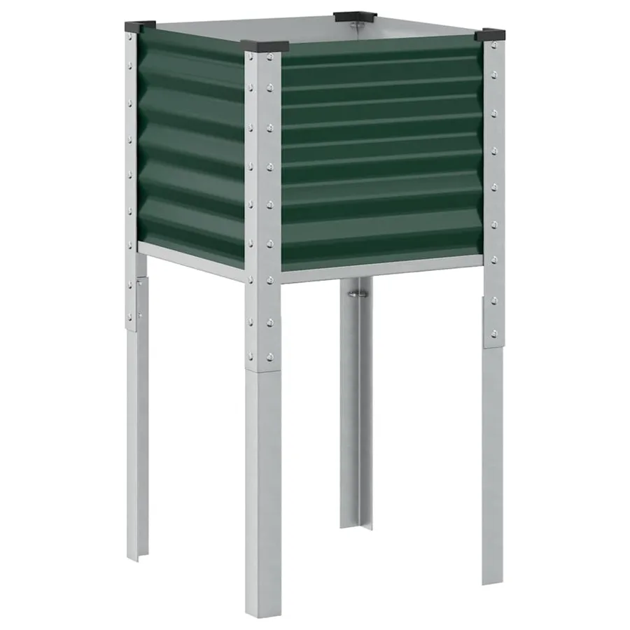 Jardinière Vert 45x45x88 cm Acier - 6