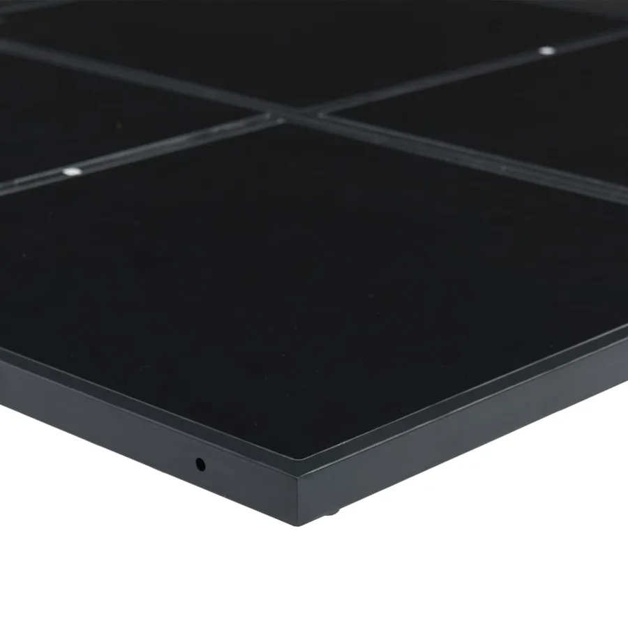 Ensemble à manger de jardin 13 pcs noir textilène - 7