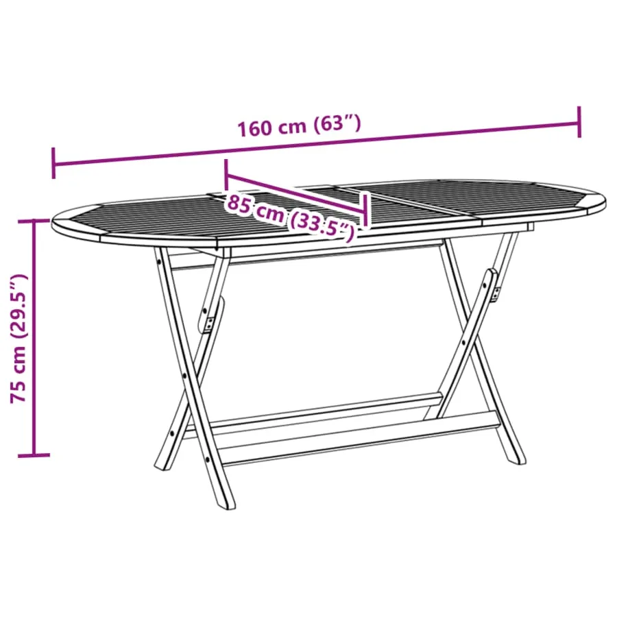 Ensemble à manger de jardin 9pcs bois d'acacia solide textilène - 13