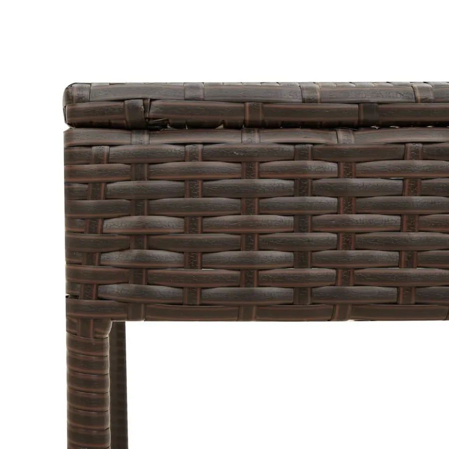 Ensemble de chaises longues avec coussins 3 pcs gris poly rotin - 42