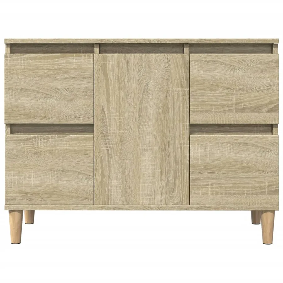 Meuble d'évier chêne sonoma 80x33x60 cm bois d'ingénierie - 5