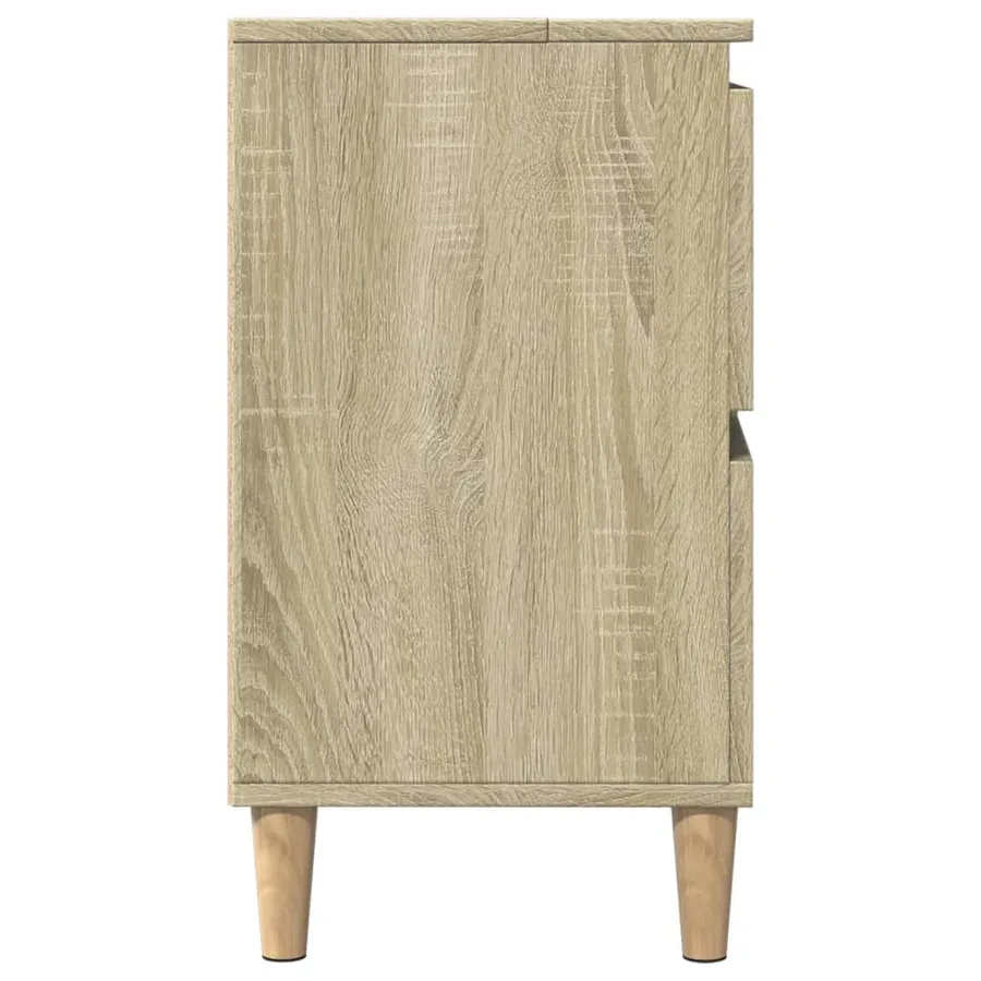 Meuble d'évier chêne sonoma 80x33x60 cm bois d'ingénierie - 7