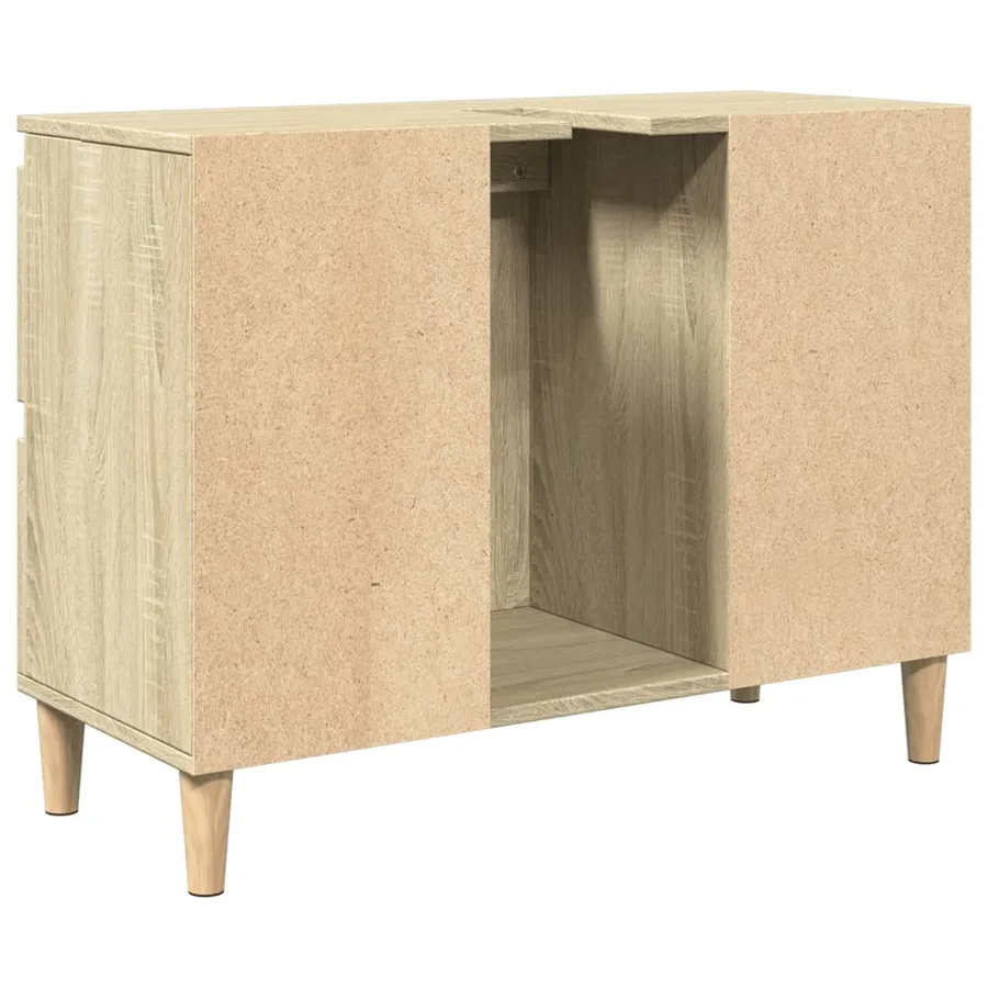 Meuble d'évier chêne sonoma 80x33x60 cm bois d'ingénierie - 8