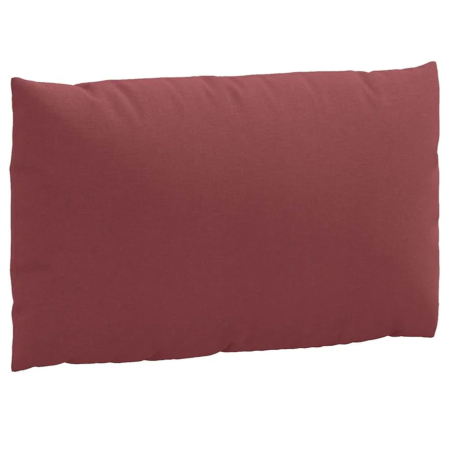 Coussins de palette lot de 2 rouge bordeaux mélangé tissu - 6